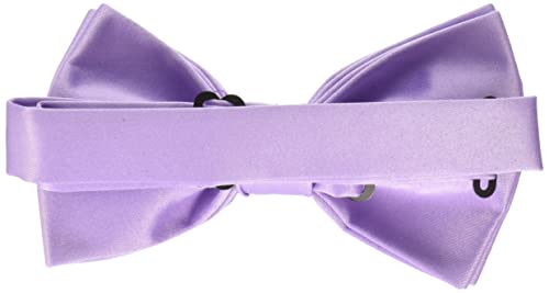 Stacy Adams Men's Satin Solid Bow Tie, Lilac, One Size #TOP1
