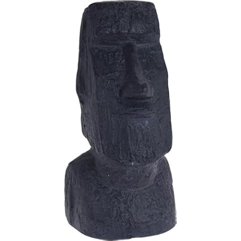 Muddy Hands Anthracite Easter Island Head Garden Ornament Cover