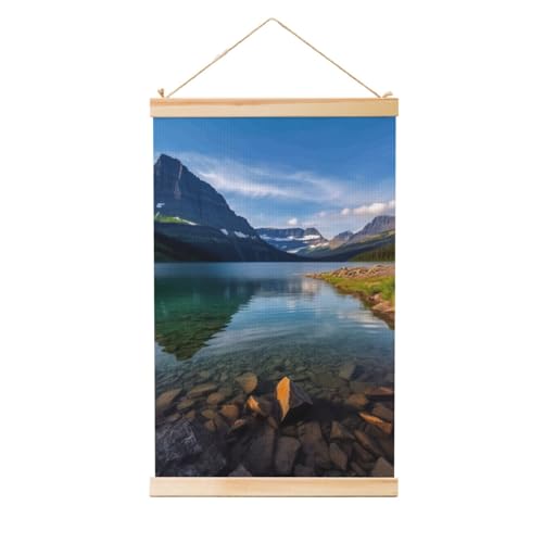 Peinture murale du parc national des glaciers affiche suspendre toile cadre bois