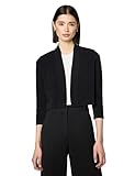 Calvin Klein Women's Basic Jersy Shrug, Black, Medium