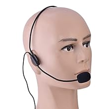 [Durable Design] Crafted from high grade abs material this head mounted microphone offers long lasting durability and comfort. its sturdy construction ensures reliable performance even during intense stage use. [User Friendly Features] Features a gen...