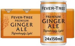 Fever-Tree Refreshingly Light Ginger Ale 8 x 150ml (Pack of 3, Total 24 cans)