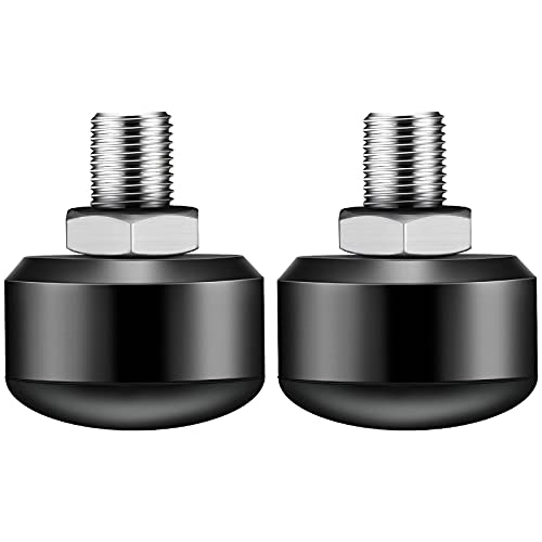 2 Pieces Roller Skate Toe Stoppers Adjustable Double Row Rubber Cylindrical Roller Skates Brakes for Adults Indoor Outdoor, Black