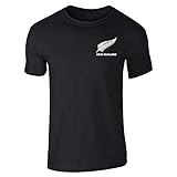 New Zealand Soccer Retro National Team Jersey Short Sleeve T-Shirt Black L