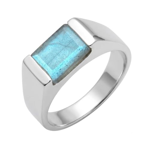 Natural Blue Labradorite 925 Sterling...
