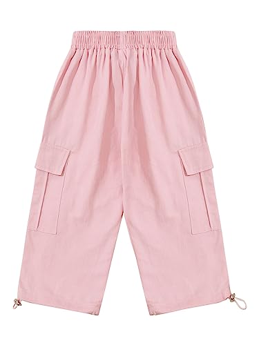 Moily Kids Girls Boys Drawstring Cargo Chino Pants Casual Clothes Jogger Pants Trousers with Pockets2