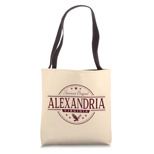 Alexandria Virginia - Alexandria VA Label Tote Bag