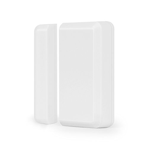 BITIWEND Mini Door Window Sensor for Entrance Bell, Wireless Magnetic Radio Passage Detector, Alarm System Sensor for Door Window, Door Alarm Inside?White ?Transmitter)