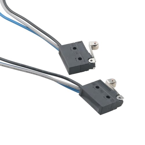 WELWIK 2 peças mini interruptor de limite à prova d'água com alavanca articulada 6A 12V DC alavanca