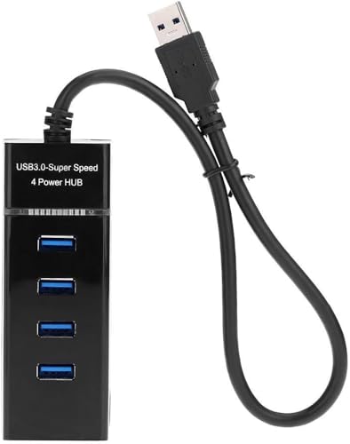 RGV 4 Port USB HUB SuperSpeed 3.0 Portable Mini-Hub for Pendrive, Mouse, Keyboards, Camera, Mobile, Tablet, PC, Laptop, TV Etc (USB Hub (Black) - Image 2