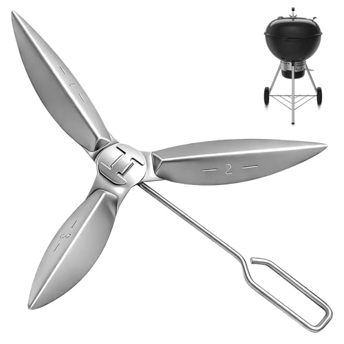 18-1/2-Inch Grills One-Touch Cleaning System Kit, for Weber 7443 90719 Charcoal Grill/Kettle Grills Replacement Parts 7444, Easy to Install and Durable.