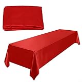 Photo Gallery homefurnishmall tovaglia in raso, 145 x 260 cm, tavolo da pranzo per matrimoni, offerta esclusiva (rosso) Photo Gallery homefurnishmall tovaglia in raso, 145 x 260 cm, tavolo da pranzo per matrimoni, offerta esclusiva (rosso)