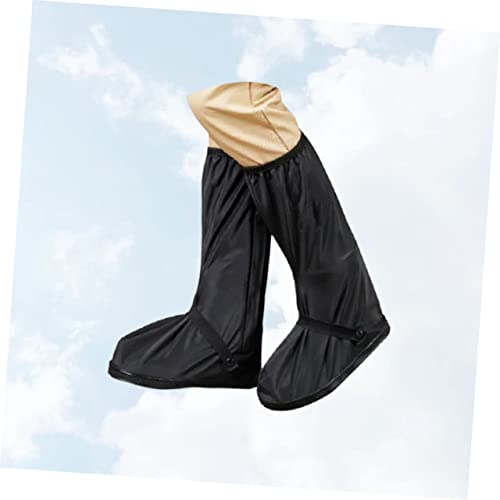 Cubrecalzados impermeables para lluvia, ciclismo y motociclismo, reutilizables, ligeros y transpirables, color negro, talla S miniatura 2