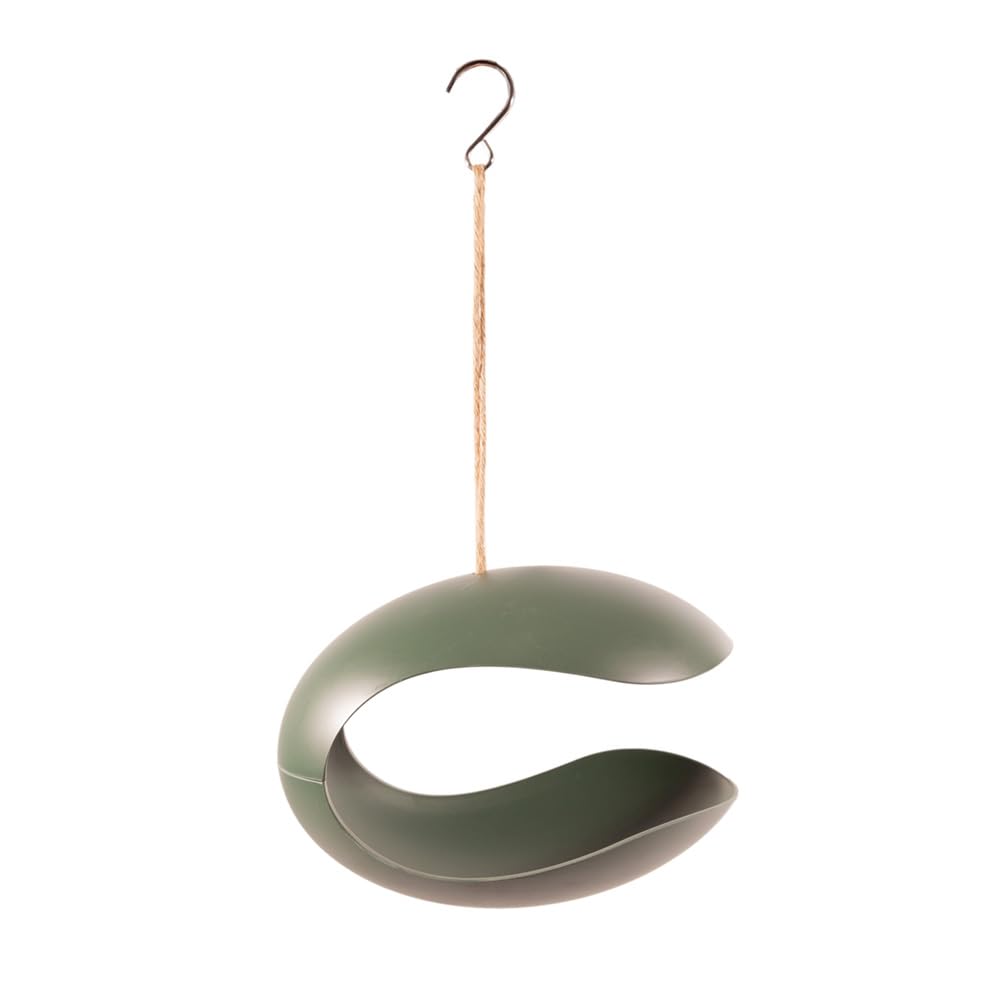 Mangeoire à oiseaux extérieur Point-Virgule vert dark forest 24cm