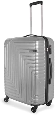 American Tourister Ivy NXT|Medium Size Check-in Spinner Trolley Bag (68 cm)|360° 4 Wheel Travel Luggage|Hard Case Polycarbonate (PC) Suitcase|Mounted TSA Lock|Silver