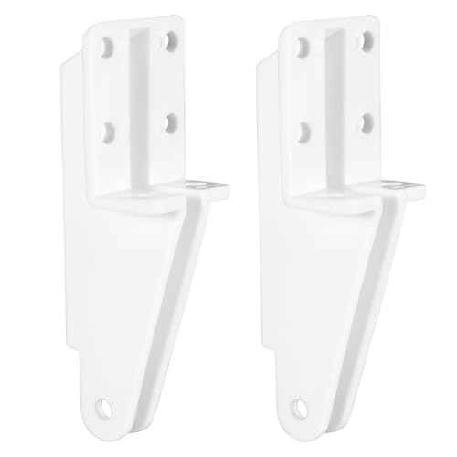 2pcs Screen Door Closer Bracket Thickened Storm Replacement Door Jamb Bracket Plastic Hardware Parts & Accessories Easy to Install (White)