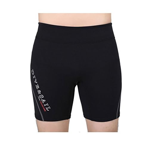 Cokar Badehose Neoprenhose 1.5MM Unisex Kurz Atmungsaktiv Wassersport Schwimmen Schnorcheln -L ,Grau