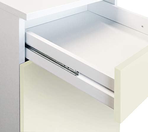 Berlioz Creations PRIMA PG4BTI Unterschrank für Küche mit Arbeitsplatte, 1 Dekortür und 1 Dekorschublade in glänzendem Elfenbein, 40 x 60 x 85 cm, 100 Prozent französische Herstellung - Image 7