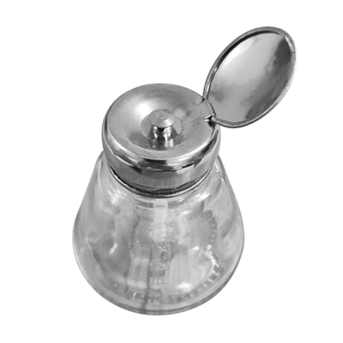 BIUDECO Nail Polish Makeup Remover Pump Bottle Ml Press down Glass Push Bottle Pump