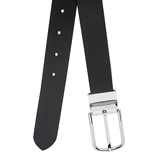 Image of LOUIS STITCH Men's Italian Leather Reversible Belt 1.25 inch (35mm) Handcrafted Formal Waist Band Officewear Men Gents Boys (Brown /Black) (FF-CS-)