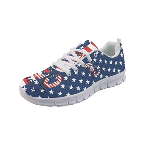 Image of GIFTPUZZ Mens Lace Up Athletic Trainers Running Sneakers Wedge Breathable Gym Lightweight Sports Tennis Shoes