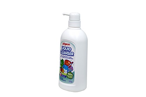 Image of SYGA 4 Pcs Baby Milk Bottle Nipple Straw Brush Sponge Nylon Cleaning Brush Cleaner Bottle Tong Set R&Pigeon Liquid Cleanser for Nursing Products (700Ml),Multicolor