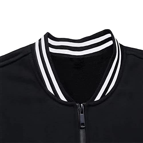 jeecoin Boys Girls Bomber Jackets Varsity Jacket Kids Baseball Softball Football Sweatshirt Zip Up Sports Coat with Pockets4