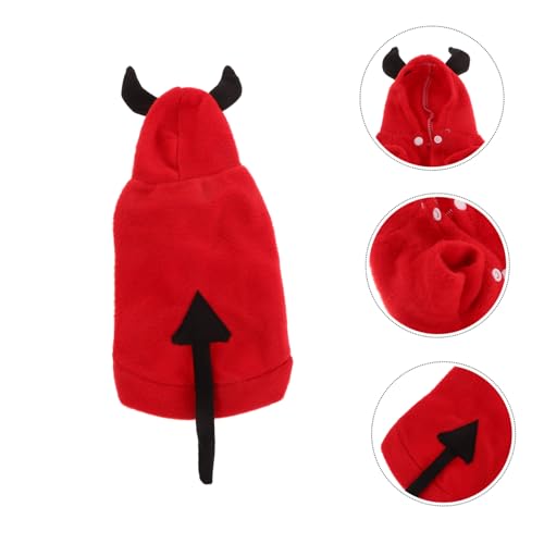 Disfraz para perros y gatos Halloween BESPORTBLE S rojo miniatura 7