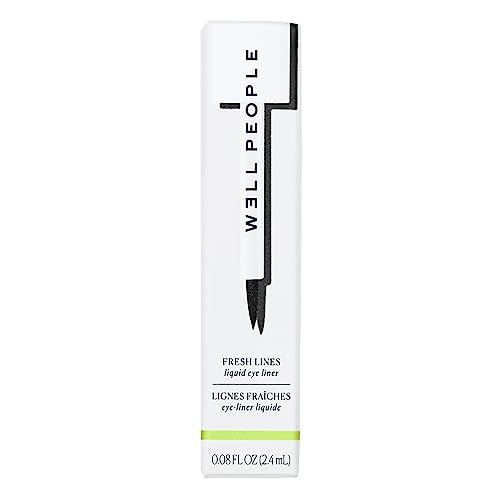 Well People Fresh Lines Liquid Eyeliner, Longwear Liquid Eyeliner For Precise Lines, Hydrating & Smudge-resistant Formula, Vegan & Cruelty-free, Black