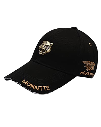 Gorra de béisbol lisa con parche de tigre ajustable unisex miniatura 1