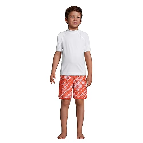 Lands' End B Ss Solid Rash Guard White Kids Husky Xx-Large #TOP4
