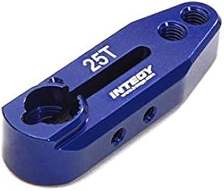 Integy RC Model C28145BLUE Billet Machined Alloy Servo Horn 25T for Futaba Type Servo (r=20, 24mm)