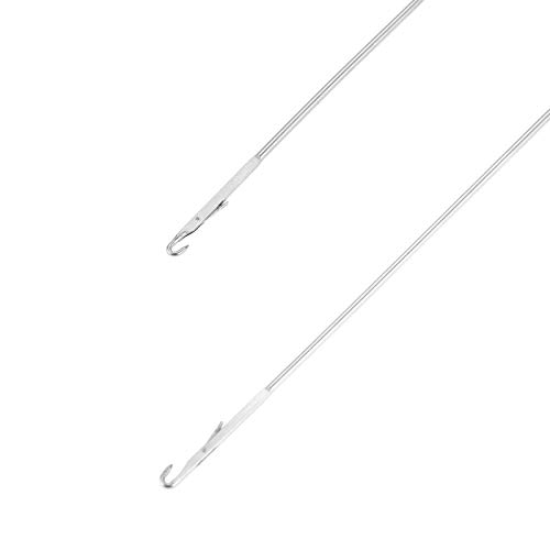Sewing Loop Turner Hook With Latch, 2 Size- Long & Short Stainless Steel Loop Turner For Fabric Tube Straps Belts Strips, Handmade Sewing Tools Diy Knitting Accessories #TOP6