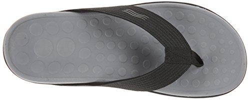 Vionic Unisex Wave Toe Post Sandal, 9 B(M) Us Women / 8 D(M) Us Men, (Black) #TOP4