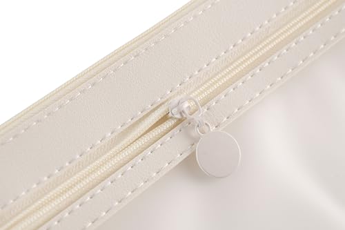 YESSART Envelopes de plástico transparentes de 24 x 33 cm, 2 bolsos com zíper