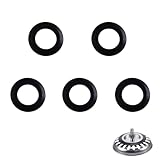 5 Pcs Kitchen Sink Drain Seal Ring,O-Rings Gasket Seal for Kitchen Basket Strainer Plug Rubber Seal Gasket Rings Washer Bathroom Sink Drain Seal Rings,Black