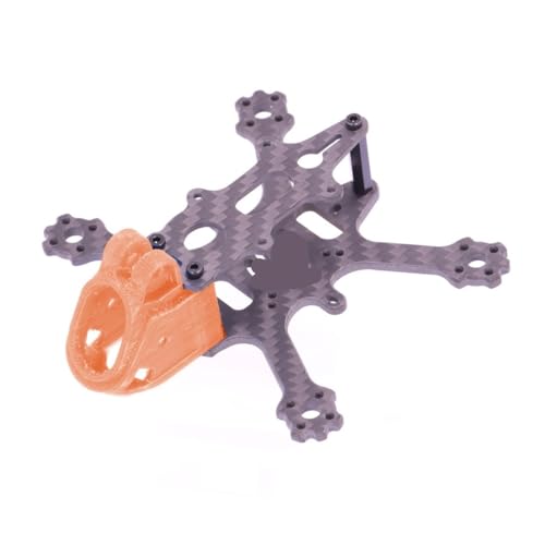 88mm Wheelbase Toothpick Frame Kit 3K Carbon Fiber Frame Fit for RC FPV Racing Quadcopter Freestyle Drone Support 2inch Propeller(Orange)