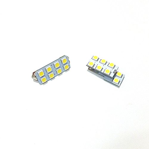 July King 2Pcs 6000K LED Voiture Intérieur Lumières De Lecture READ-C-Aveo Pour Aveo, 16LEDs 5050SMD 6000K Cover