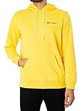 Champion Legacy American Classics Heavy Powerblend Terry Small Logo Sudadera con Capucha, Amarillo, XS para Hombre