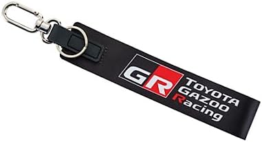 Toyota Gazoo Racing Grab & Go Key Tag, Black, 1.75x9.875 Inch, with 3" Swivel Carabiner Clip