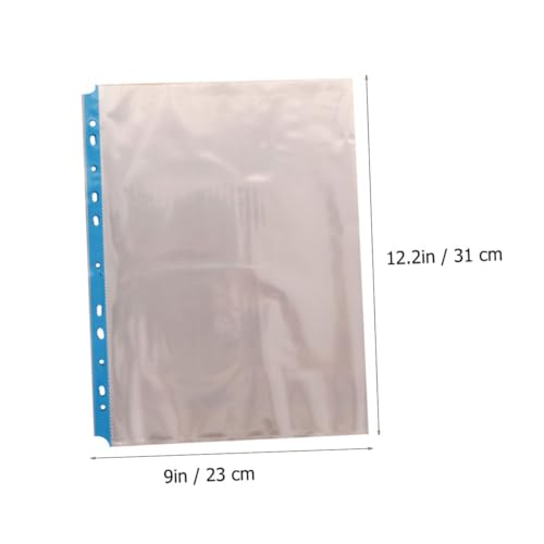 Pochettes de classeur à 11 trous transparentes pour organiser le classement maison et bureau - 2