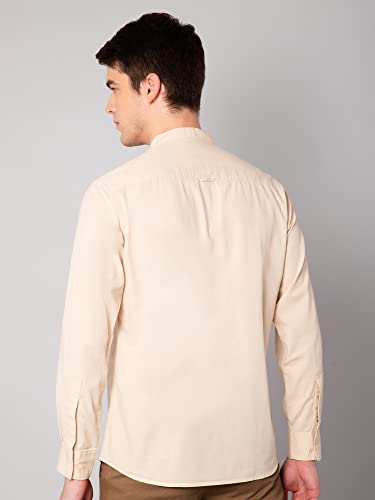 Image of Cantabil Men Cotton Solid Full Sleeve Casual Shirt (P MSHC00437B)