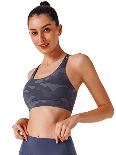 Image of RUNNING GIRL Sports Bras for Women,Padded Sports Bra Tank Top Sexy Crisscross Back High Impact Longline Workout Yoga Bra