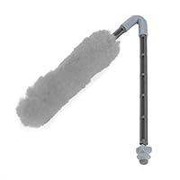 DAUERHAFT Wollmaterial Paintball Rakel, Wolle Paintball Barrel Single Swab Squeegee Buffer Reinigungszubehör, zur Reinigung(Gray)