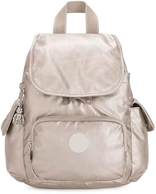 Kipling City Pack Mini Mochila Pequeña, Talla única, Metallic Glow