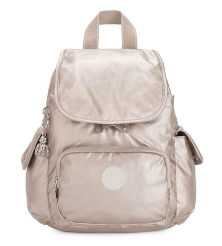 Kipling CITY PACK MINI Liten ryggsäck, Metallic Glow (Silver)