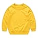 Toddler Kids Sweatshirt Fashion Long Sleeve Crewneck Pullover Boys Girls Oversized Preppy Shirts (Yellow, 4-5 Years)