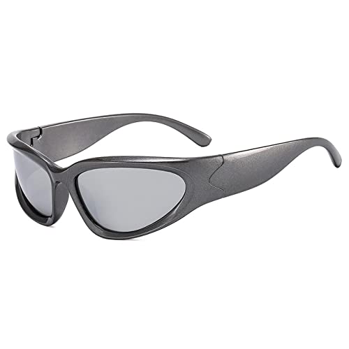 Lunettes de soleil cyclisme et plein air femme nuances argentées tendances