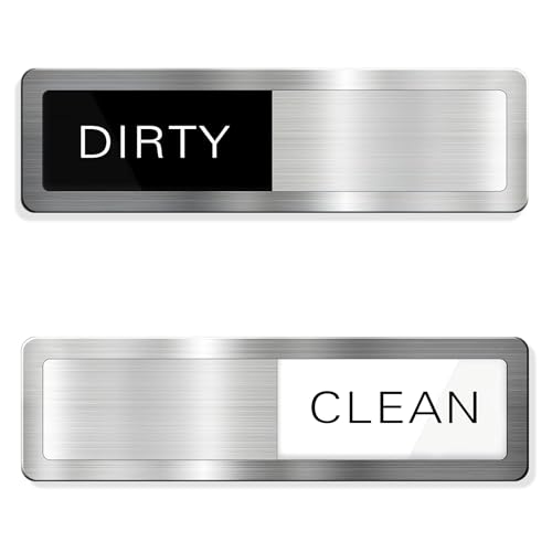 Imán para Lavavajillas con Cartel Limpio/Sucio, Clean Dirty Dishwasher Sign, Indicador Señal Lavavajillas, Imán Limpio y Sucio, Imanes Universales para Refrigerador de Cocina