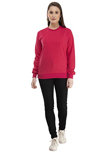 Image of indi weaves Women Fleece Warm Sweatshirt for Winters (XXL,Grey,Purple,Magenta) Pack of 3